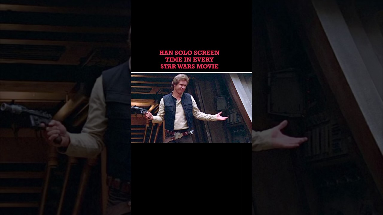 Han Solo’s screen time in every Star Wars movie