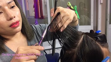 Học cắt tóc đỗ tầng cao.cty đào tạo nghề tóc NGỌC THUÝ 0936337881