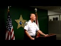 Pinellas County Sheriff's Office Press Conference August 16, 2013