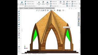 How to Design Six Entrance Hexagonal Dome in Solidworks 2016.