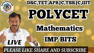 POLYCET MATHEMATICS old paper 2015 TS IMP bits - 5