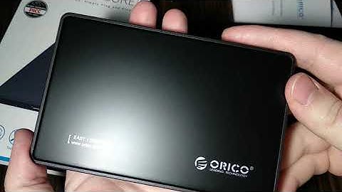 ORICO 2.5 inch USB3.0 Hard Drive Enclosure (model 2588US3-V1) unboxing and Hard Drive setup