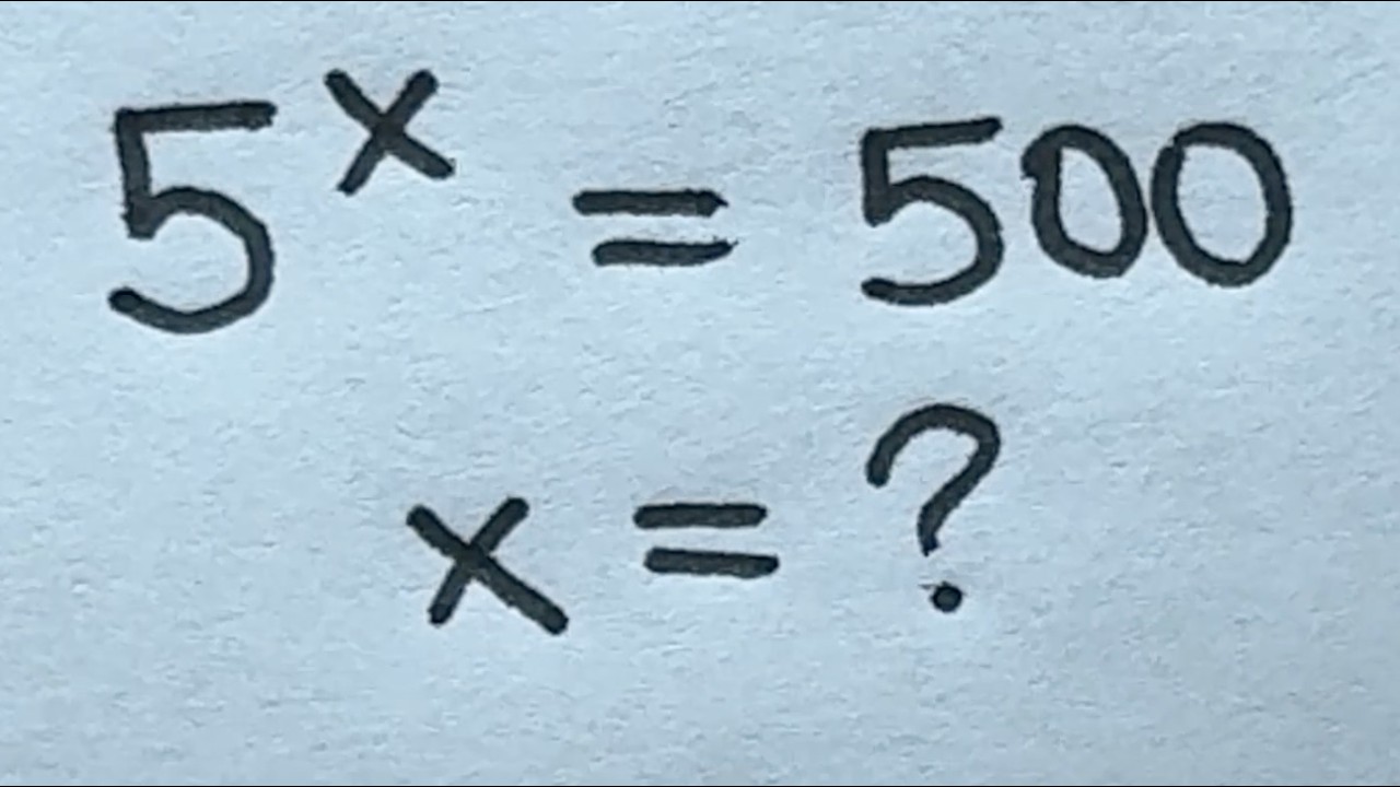 Solve for x in this nice exponential equation | Math Olympiad Mathematics