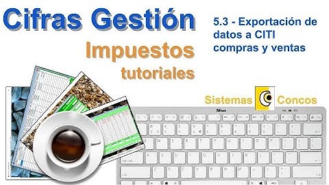 5.3   Impuestos - exportación de datos a CITI Compras y Ventas