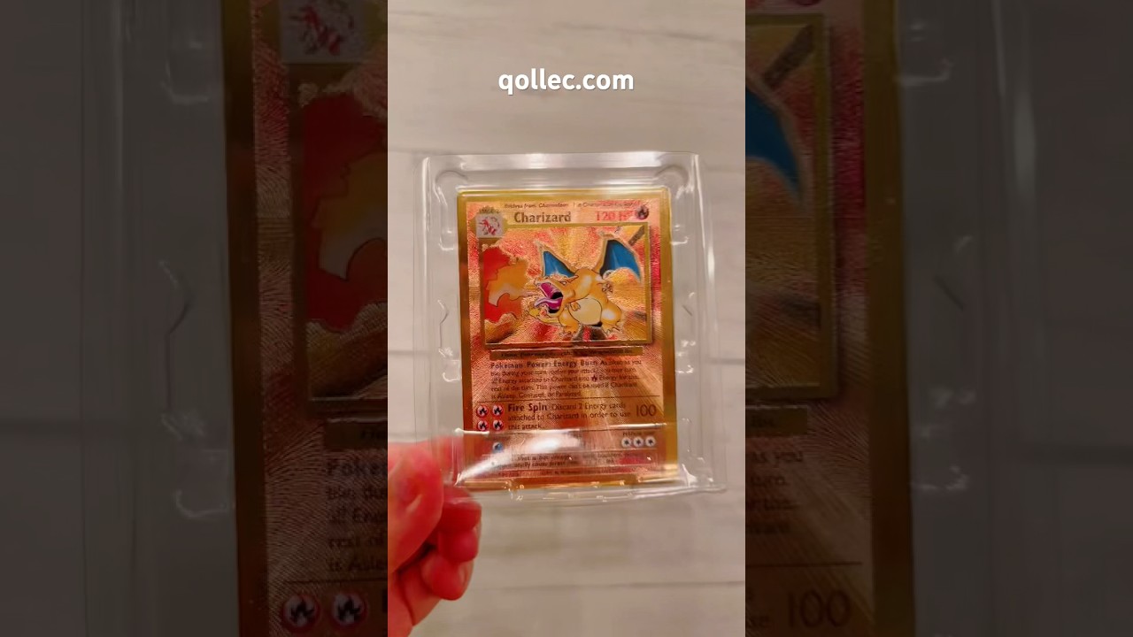 POKEMON CELEBRATIONS CHARIZARD GOLD METAL POKEMON CARD 