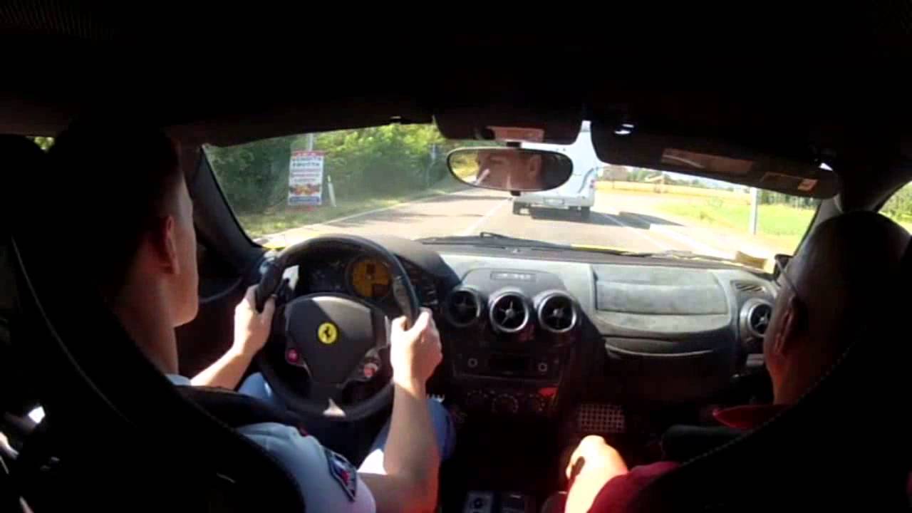 Driving Ferrari F430 Scuderia in Maranello