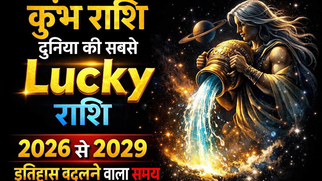 कुंभ राशि दुनिया की सबसे Lucky राशि | 2026 से 2029 इतिहास बदलने वाला समय