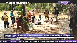 Sembilan Penambang Emas Ilegal Desa Seberkat Ditangkap