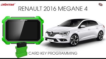 Renault 2016 Megane 4 Card Key Programming