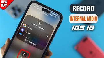 How to record internal audio iPhone iOS 18 - Full Guide