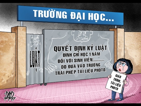 (VTC14)_Đại học Luật TP HCM vẫn kỷ luật sinh viên nếu Photo giáo trình - youtube