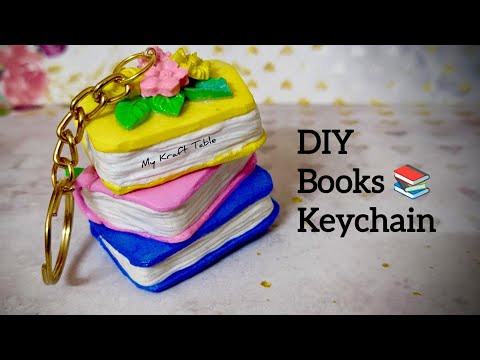 Diy Books 📚 Keychain | How to make Clay Books | Handmade Keychain