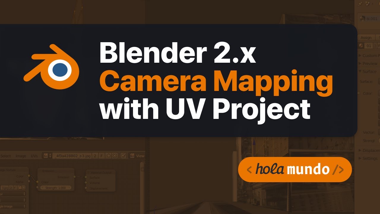 Blender 2.x Camera Mapping with UV Project - YouTube
