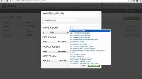 Billing Profiles- Free iPad EHR | drchrono