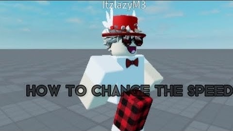 How to change the speed in studio lite 