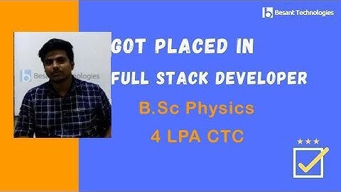 Besant Technologies Velachery Reviews | Althaf Got Placed | BSc Physics to Full Stack Developer