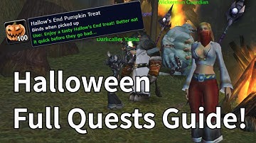 Turtle WoW - Halloween Full quests Guide!
