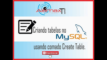 AlemaxTI - Criando tabelas no MySQL - Create Table