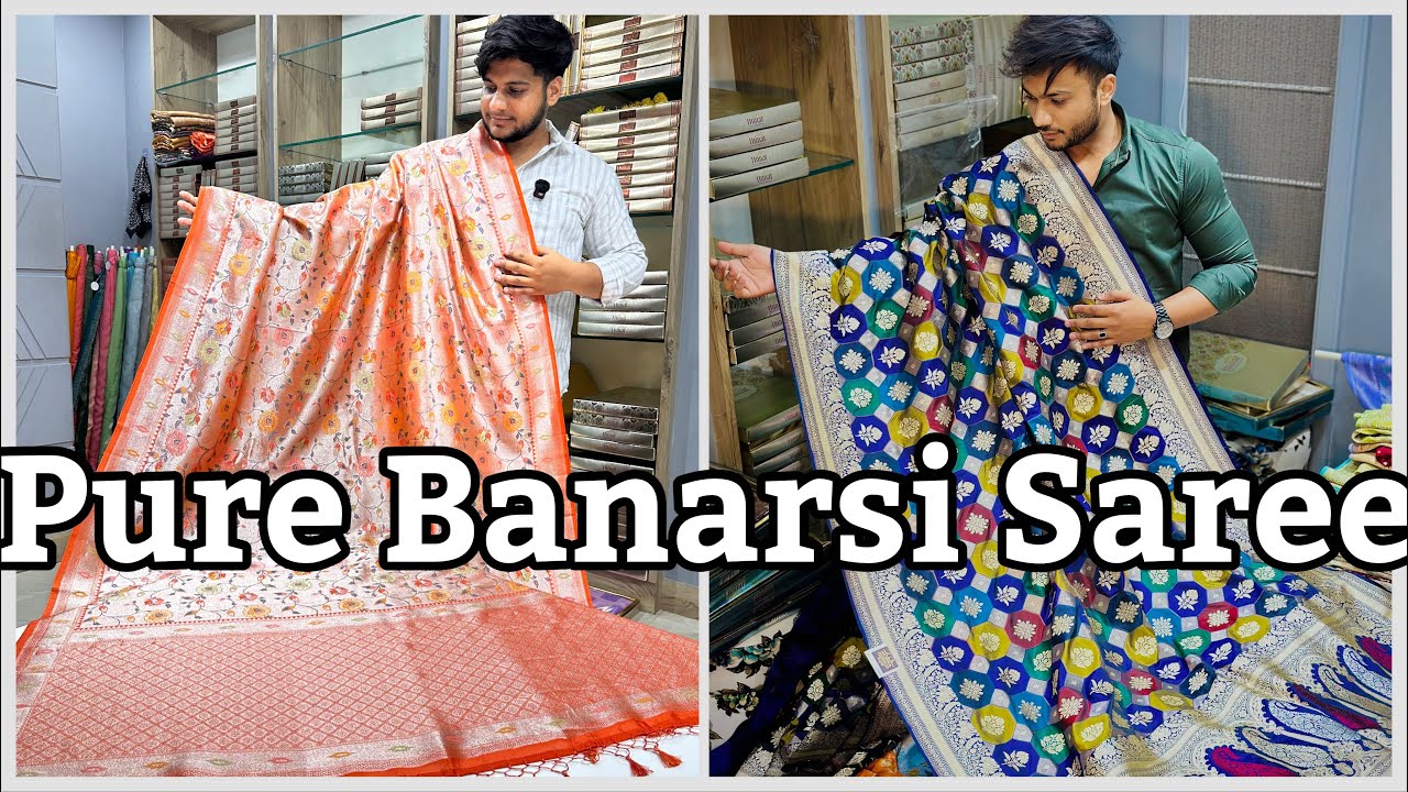🔥 Banarasi Saree की शान! Pure & Semi Silk | Mashroo, Khaddi, Chiffon  | 100% Silk Mark Certified 🔥