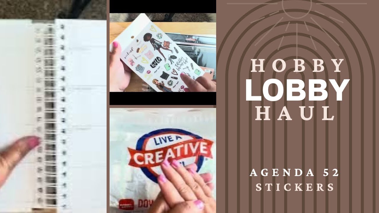 Hobby Lobby Haul Broke My NoSpend Streak! Agenda 52 Sale! YouTube