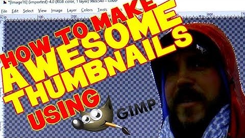 Make AWESOME THUMBNAILS using GIMP and SONY VEGAS tutorial