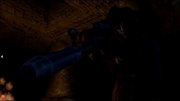 Assassinating Fargoth from the Seyda Neen lighthouse using a sniper rifle