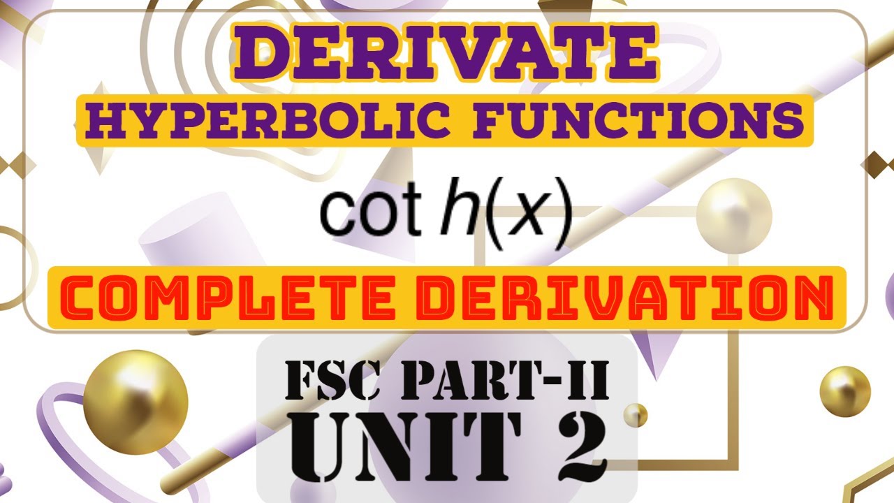 Understanding Hyperbolic Cotangent Function: Deriving coth(x) from FSC ...