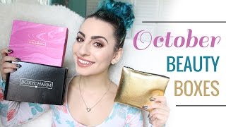 October Beauty Box Unboxing (Birchbox, Ipsy, Boxycharm)
