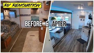 RV Renovation Before and After  |  2006 Forest River Flagstaff Makeover