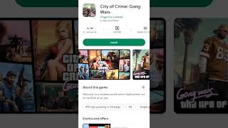 best game in android phone { City of crime gang wars } gta game Mafia city #viral #gta5 screenshot 4