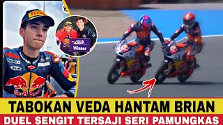 Veda Ega Pratama is ready to defeat Brian Uriarte in the Red Bull MotoGP Rookies Cup 2025 final s...