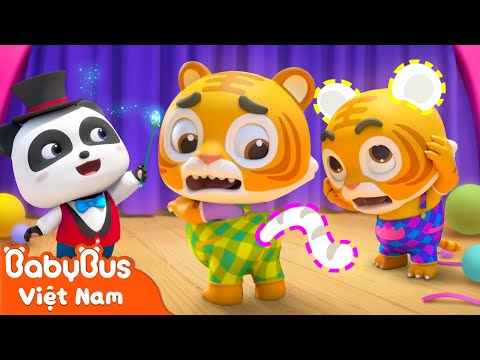 Ảo thuật gia Kiki và hai chú hổ con | Bài hát hai chú hổ | Nhạc thiếu nhi vui nhộn | BabyBus