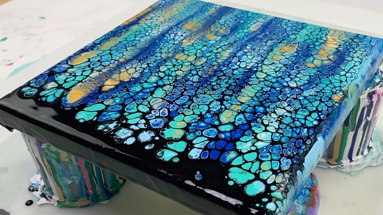109. BLUE SERENADE | Acrylic Swipe | Acrylic Pouring Tutorial - YouTube