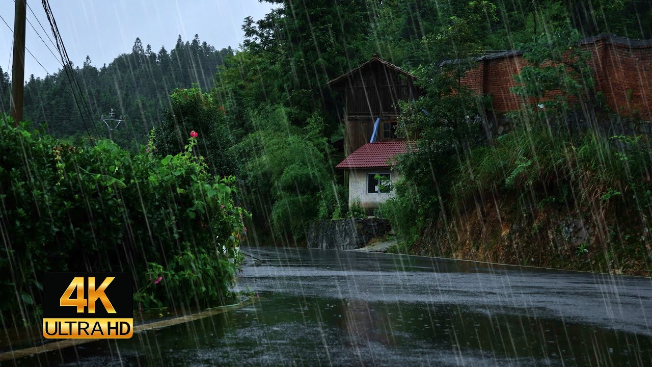 山区雷雨声,适合睡觉的雷雨声,助眠雨声,雷雨天催眠,雨声陪伴 - YouTube
