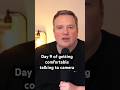 Day 9 of getting comfortable talking to camera