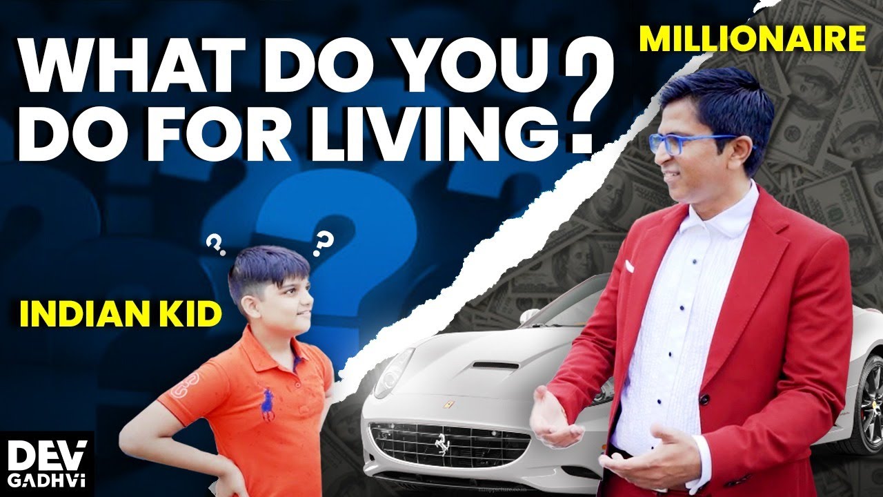 What do you do For a Living? | INDIAN KID ASKING A MILLIONAIRE What Does He Do For a Living?