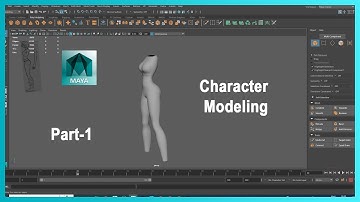 Speed Modeling Female Character Modeling in maya #angel