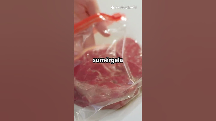 Descongelar carne en segundos, métodos fáciles y rápidas