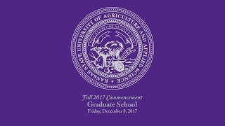Graduate School | Fall Commencement 2017