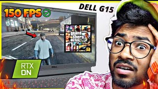 ?Tested GTA 5 in Dell G-15 12500H || 8GB DDR5 Ram 512 SSD || RTX 3050 95W || Dell G-15 Gaming Test