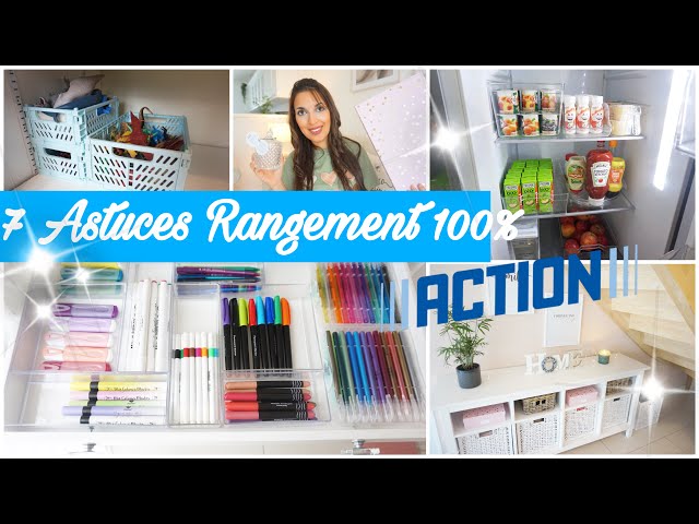 ✨7 ASTUCES RANGEMENT 100%ACTION  ORGANISATION ET RANGEMENT PETIT