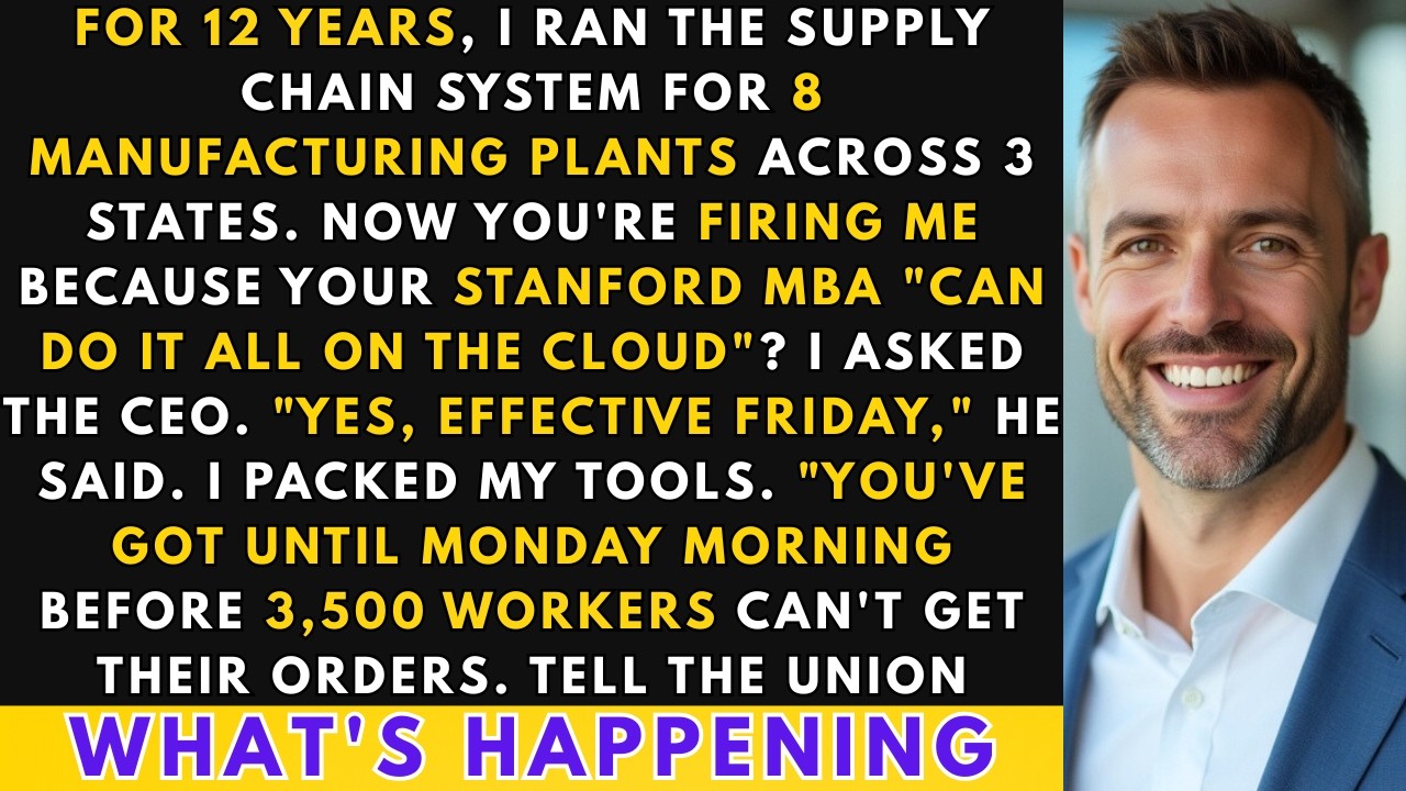 I Was Fired For An MBA's Cloud Platform – Manufacturing Supply Chain Revenge Story
