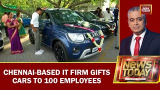 Chennai-Based IT Firm Ideas2IT Gifts Cars To 100 Employees | Car For All | Good News Today screenshot 2
