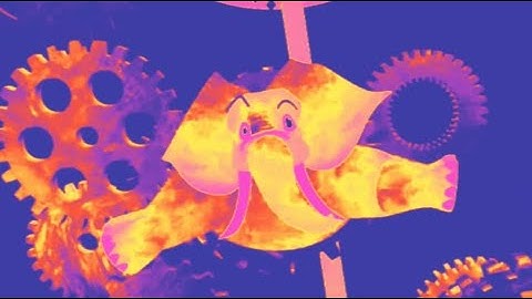 ELEPHANT IN COLOR INVERSION+THERMOGRAM EFFECTS FX || HICKORY DICKORY DOCK ELEPHANT
