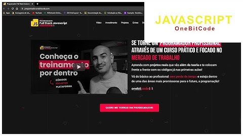 SEJA UM PROGRAMADOR FULLSTACK JAVASCRIPT - APRENDA JS NA ONEBITCODE