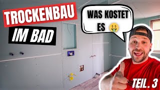 Drywall construction in the bathroom ⎜COSTS 🤑