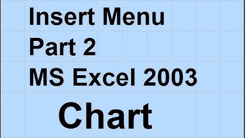 13- How to Use The Insert Menu In Ms Excel 2003 - in Urdu/Hindi - Part 2- Lunar Computer College