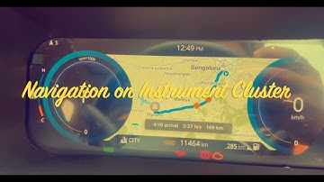 Navigation or Maps in Digital cluster - Tata Safari or Harrier Facelift