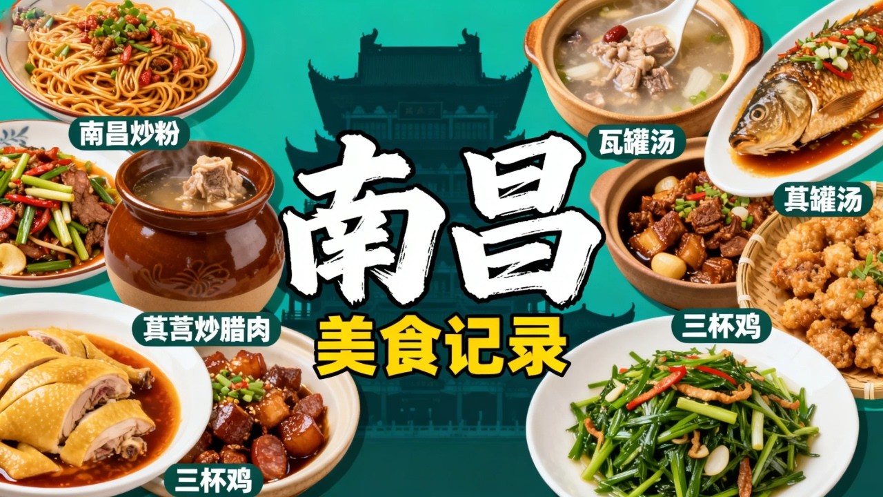 南昌绝对是吃货天堂！这份‘不踩雷’美食地图请收好，从瓦罐汤到拌粉，都是本地人带路！#南昌美食#旅行 #