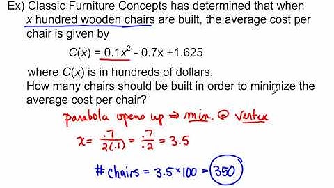 Quadratic Application 3   minimize cost